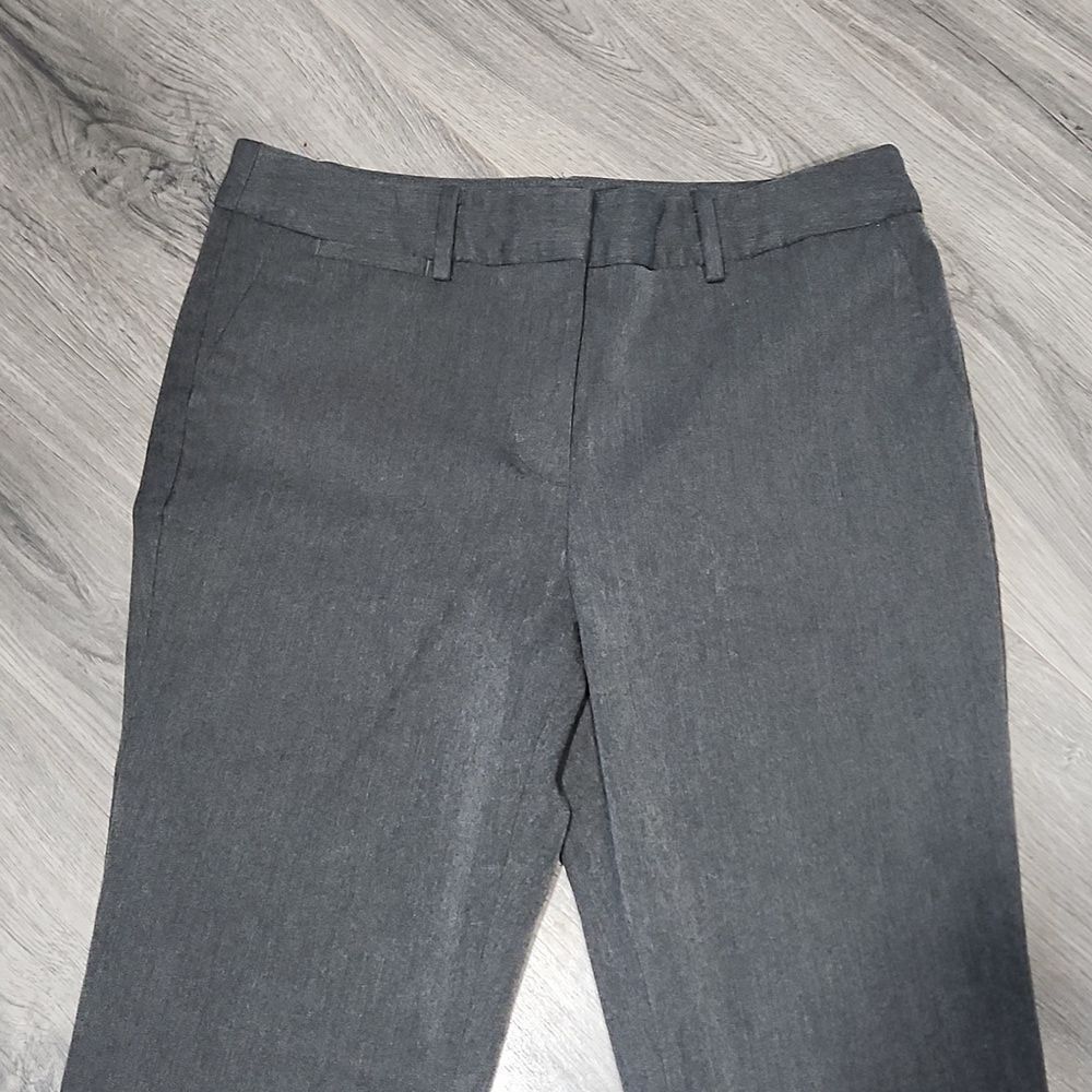 Euc Charcoal Talbots Barely Boot Flat Front Pants - image 6